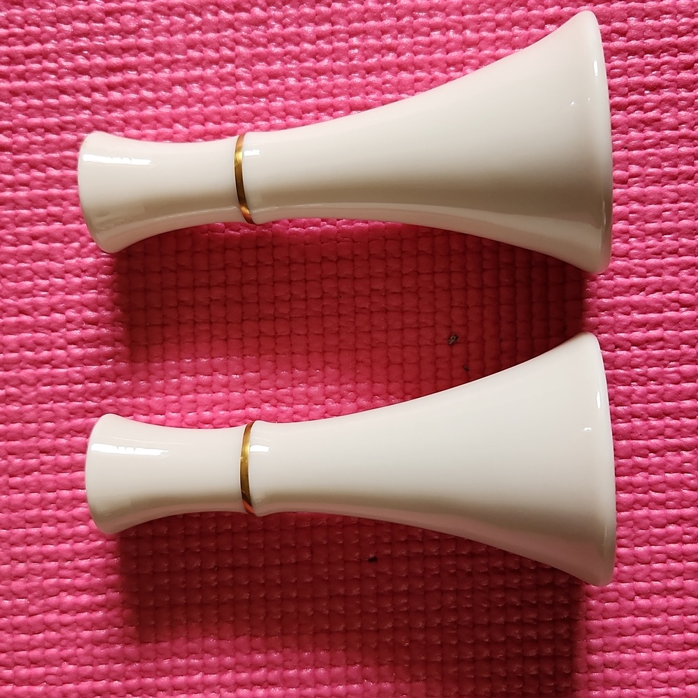 Lenox Baronet 24K trim Salt & Pepper Shaker Set EUC ❤️